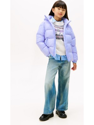 Tommy Hilfiger Lila Kız Çocuk Şişme Mont KG0KG08758C5Z