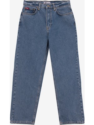 Lee Cooper Clara Yüksek Bel Düz Kesim Düz Paça Rastaban Smb Kadın Jean Pantolon