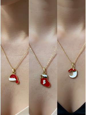 NKT Collection Yeni Yıl Üçlü Kombin Altın Kaplama Kolye Seti