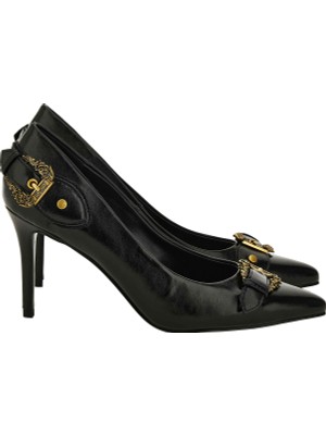 Versace Jeans Couture Siyah Kadın Topuklu Ayakkabı 79VA3S56899