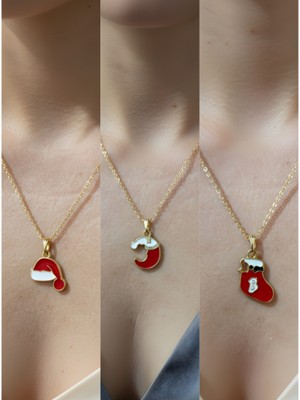 NKT Collection Yeni Yıl Üçlü Kombin Altın Kaplama Kolye Seti