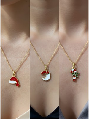 NKT Collection Yeni Yıl Üçlü Kombin Altın Kaplama Kolye Seti