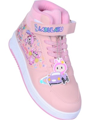 Prokids 4444 Pudra Cırtlı Boğazlı Kız Çocuk Spor Ayakkabı