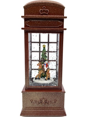 Bıyıklı Tobacco Kardan Adam Işıklı ve Müzikli Kar Küresi Model No2