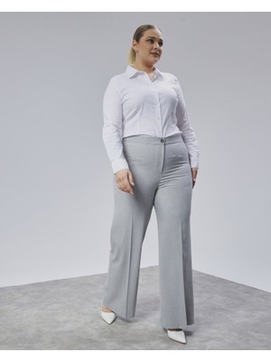 Etiler Collection Poly Viscose Full Lycra Beli̇ Lasti̇kli̇ Battal Pantolon