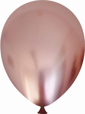 Bravo Helyuma Uyumlu Pembe Krom Balon Mirror Balon 12 Inç 5 Adet Krom Pembe Balon 12 Inch