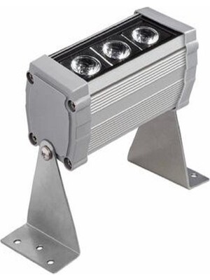 Mavi / Wallwasher / 3 Watt / 10 cm / Sıva Üstü / IP65 / 220 V Duvar,bahçe,cami,bina Aydınlatma