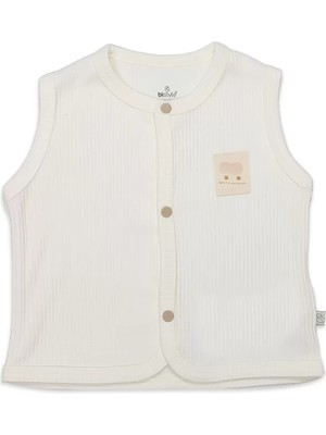 Moda Şahsenem Modal Flying Balloons Bebek Yelek BS18110 Ekru