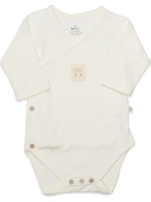 Moda Şahsenem Organic Modal Flying Balloons Kruvaze Uzun Kol Body BS17121 Ekru