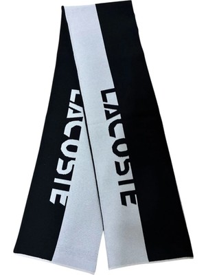 Lacoste Erkek Yün Siyah Atkı