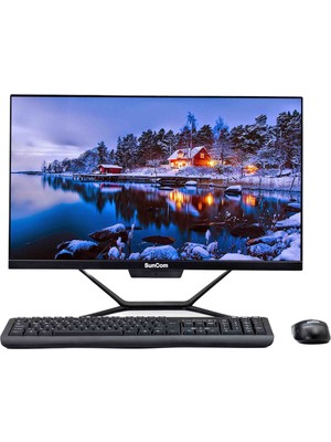 Suncom Plus SCA-121-D3 I5-7500T 16GB 512SSD 23.8" Siyah Freedos All In One Bilgisayar