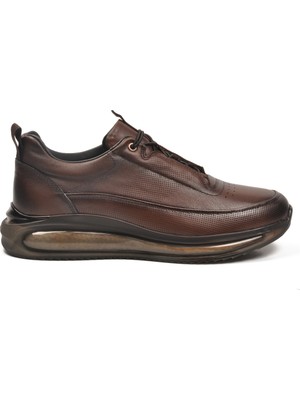 Marcomen Kahve Hakiki Deri Anatomik Erkek Sneaker