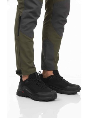 Humtto Siyah Bağcıklı Su Geçirmez Erkek Outdoor Ayakkabı