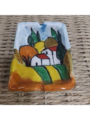 Es Dekor Küçük Küllük El Yapım Seramik 8X11