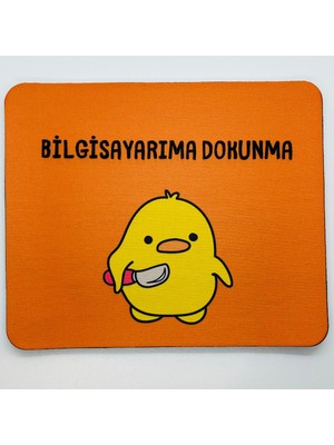 Hobishop Sevimli Civciv Mouse Pad, 21X17 Cm, Kaymaz Taban, Kumaş Malzeme ile Ev ve Ofis Kullanımı için