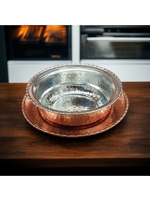 Bakır Center Bakır Tabak Kase Çorba Beyran Kelle Paça Sunum Ikram Tabaklı Kase Servis Tabağı