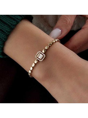 Baget Taşlı Altıgen Bileklik