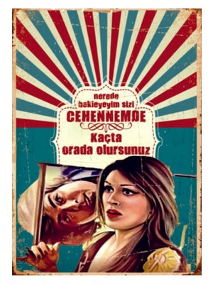 Ahşap Mdf Poster (27X18CM)