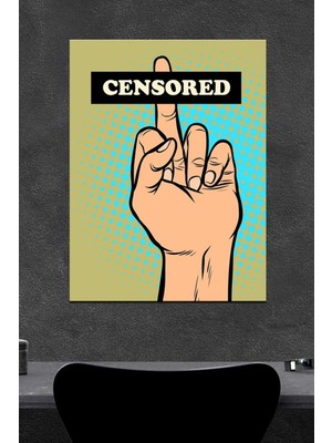 Censored Ahşap Poster (27X18)