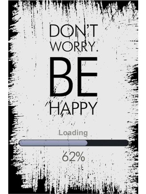 Be Happy Retro Ahşap Duvar Posteri 20 x 30