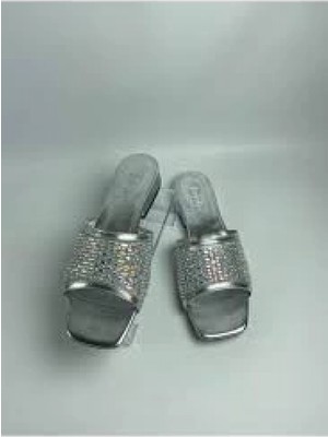 Zengezur Mall Nrzsnt Ortu Gümüş Cilt Işlemeli Terlik (Numara: 36)