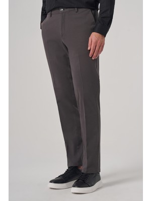 Morven  Erkek Antrasit Pamuk Trend Dynamic Fit Chino Pantolon