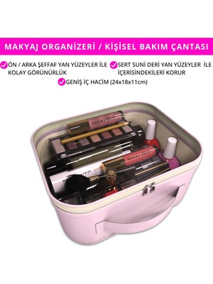 palwin Makyaj Çantası – Kişisel Bakım Kozmetik Seyahat Düzenleyici, Aksesuar Takı Organizer
