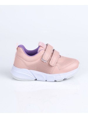 World Kids 2040 Hakiki Deri Spor Ayakkabı P. Pudra - 26