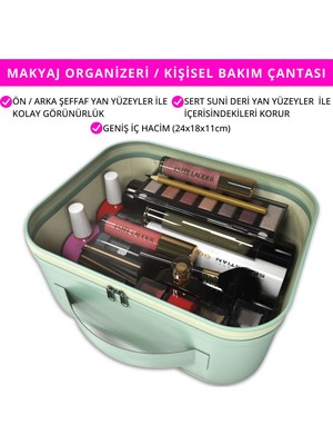palwin Makyaj Çantası – Kişisel Bakım Kozmetik Seyahat Düzenleyici, Aksesuar Takı Organizer