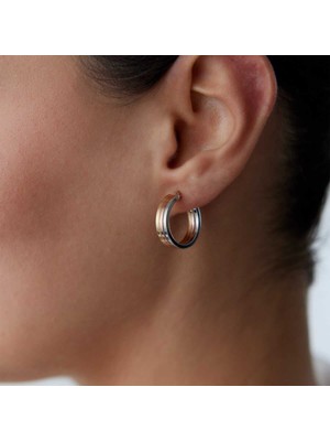 Trio Color Ring Küpe