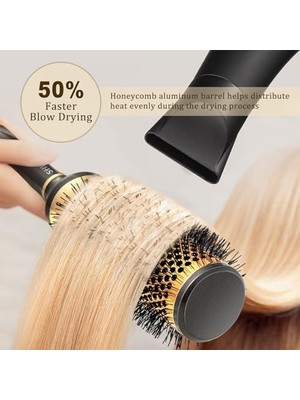 Storemax Shinlea Kıvırcık Saç Fırçası, Kıvırcık Saç Fırçası, Çekilmeyen, Kızlar, Kadınlar Için 43 Mm, Karışıklık, Şekillendirici ve Kurutma, Hacim ve Parlaklık Katar