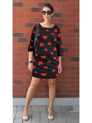 Buğrahayalin Kadın Uzun Kollu Bisiklet Yaka Dalgıç Mini Boy Elbise