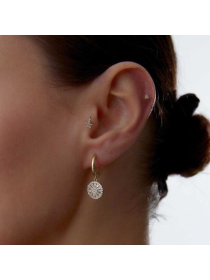 Rayna Trapez Baget Sallantılı Küpe