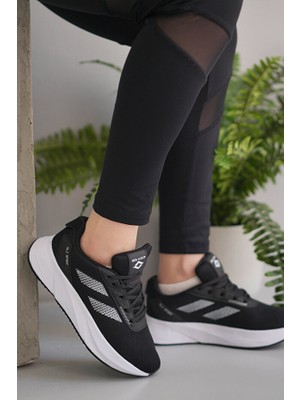 Ulusoy Solazer Garson Spor 052 Kadın Günlük Ayakkabı RA02A052 Anorak Siyah Beyaz