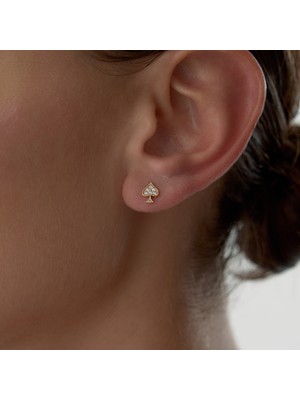 Maça Işıltısı Küpe