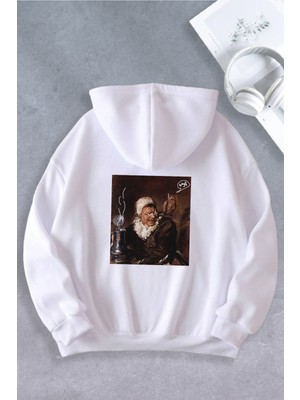 Ciel Lune NEVERMIND Unisex Kadın Erkek Why Baskılı Oversize Sweatshirt 2 İPLİK