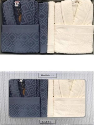 Özdilek Bornoz Takımı Pastoral Aile Seti Çift Kişilik