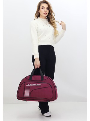 Probag Bordo Spor ve Seyahat Çantası – Ayakkabı Bölmeli, Su Geçirmez, Omuz Askılı Antrenman Çantası