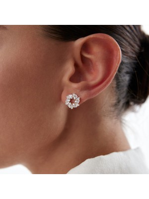 Rayna Rüzgar Çiçeği Vidalı Küpe