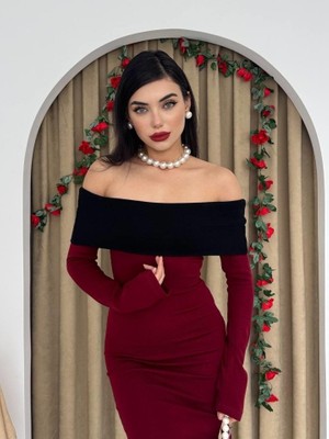 Buğrahayalin Leonidas Madonna Yaka Elbise