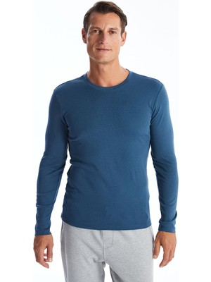 Lc Waikiki Yeni Sezon Bisiklet Yaka Uzun Kollu Penye Erkek Tişört