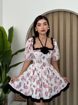 Buğrahayalin Wismar Gül Detay Elbise
