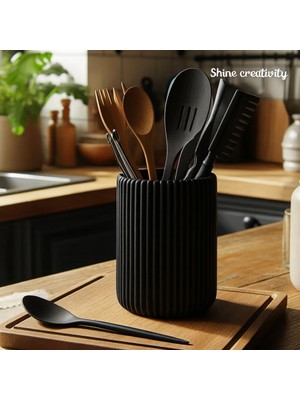 Shine Creativity Tezgah Üstü Kaşıklık Kepçelik Mutfak Organizeri