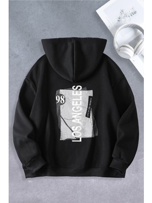 Nevermind Unisex Kadın Erkek Los Angeles 1998 Baskılı Oversize Sweatshirt 2 Iplik
