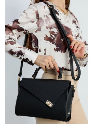 Armine 405 Kadın Omuz Çantası Siyah