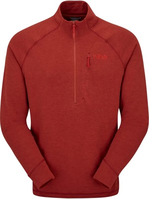 Rab Nexus Pull-On Outdoor Erkek Baselayer Sweatshirt L - Kırmızı