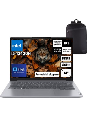 Lenovo Thinkbook G6 I5-13420H 32-Gbddr5 1 Tbssd Intel® UHD Graphics 14" Wuxga Windows 11 Home + Zg Sırt Çantası 21KG00UCTRZGC42