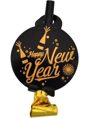 Dodomar Kaynana Dili Parti Düdüğü Yılbaşı 6lı Siyah Gold