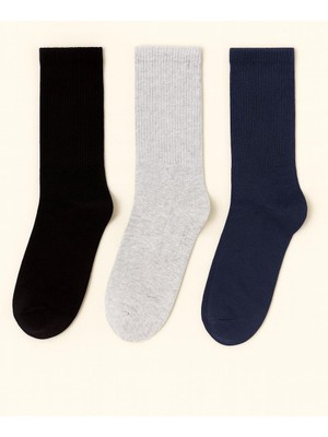 Unisex 3'lü Soket Çorap