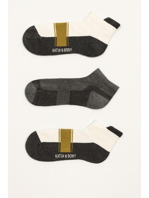 Erkek 3'lü Spor Patik Çorap